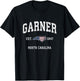 Garner North Carolina NC Vintage American Flag Sports Design T-Shirt - T-Shirt | Black