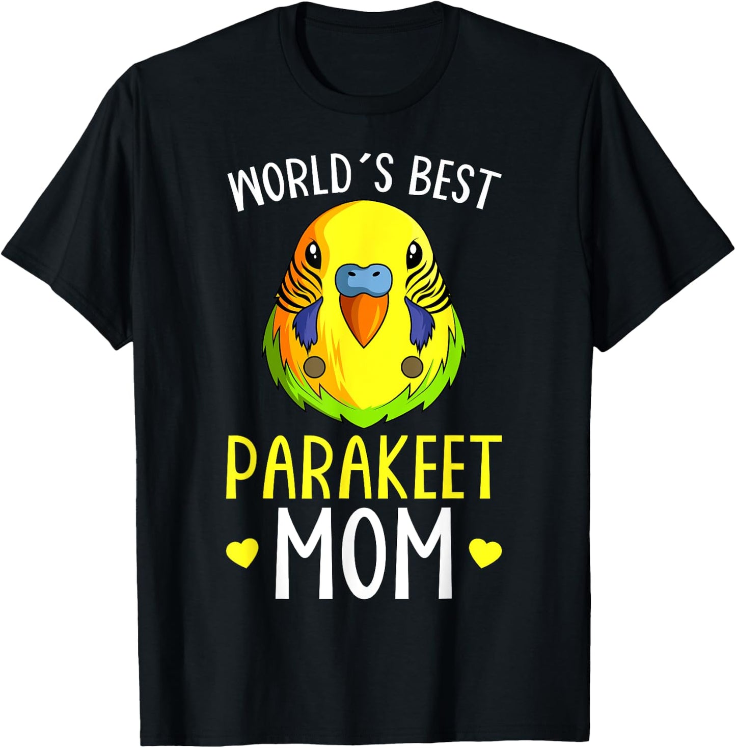 Parakeet Mom Budgie Budgerigar T-Shirt - T-Shirt | Black
