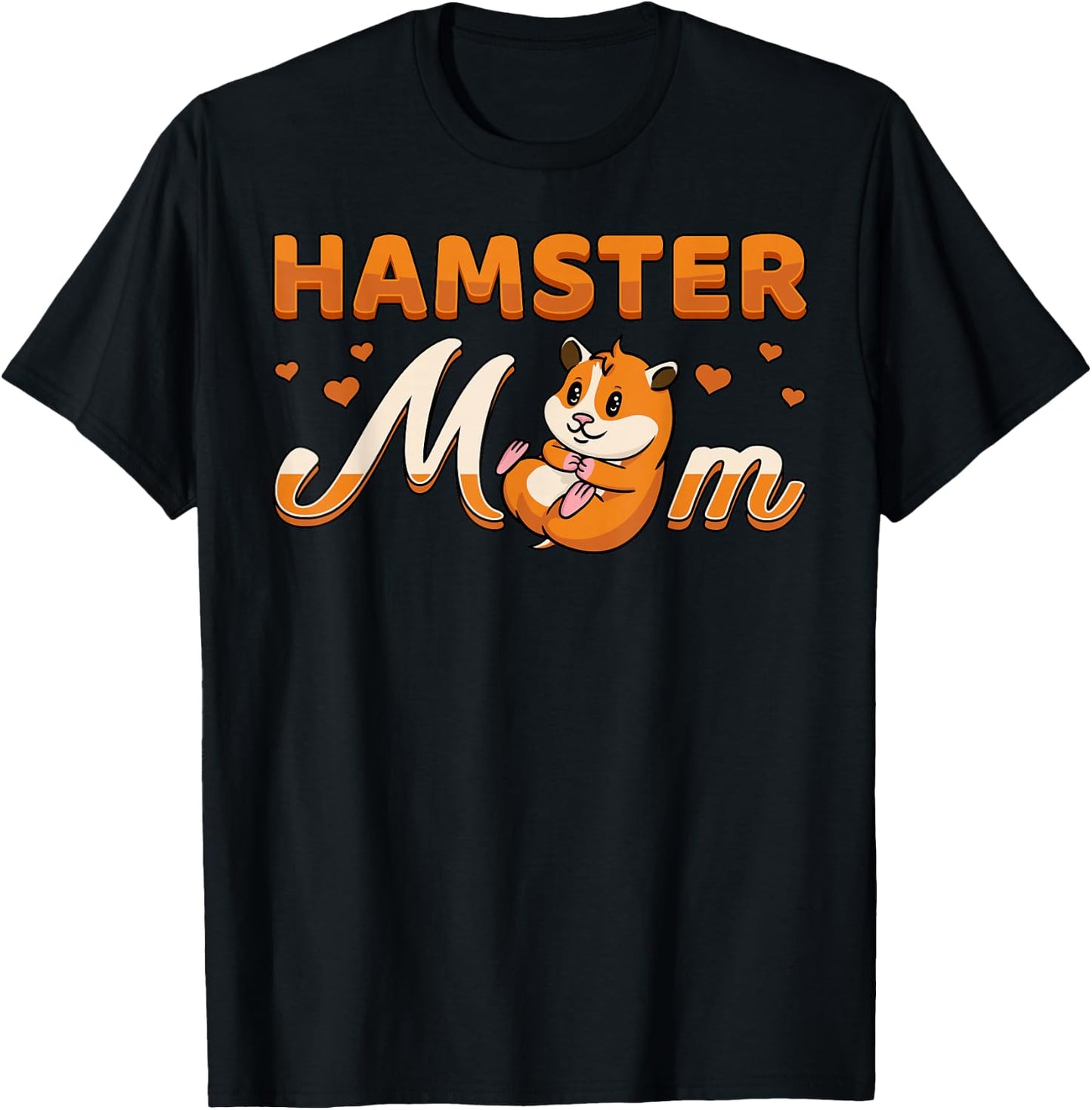 Hamster Mom Syrian Campbell's Dwarf Roborovski Mother's Day T-Shirt - T-Shirt | Black