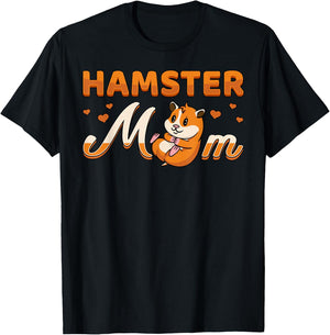 Hamster Mom Syrian Campbell's Dwarf Roborovski Mother's Day T-Shirt - T-Shirt | Black