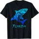 Florida Vacation Vintage Retro Shark T-Shirt - T-Shirt | Black