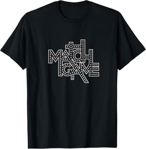 BUZZR Match Game classic TV Show logo T-Shirt - T-Shirt | Black