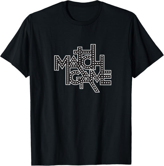 BUZZR Match Game classic TV Show logo T-Shirt - T-Shirt | Black