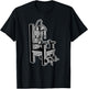 Electric Chair Blackwork Minimal T-Shirt - T-Shirt | Black