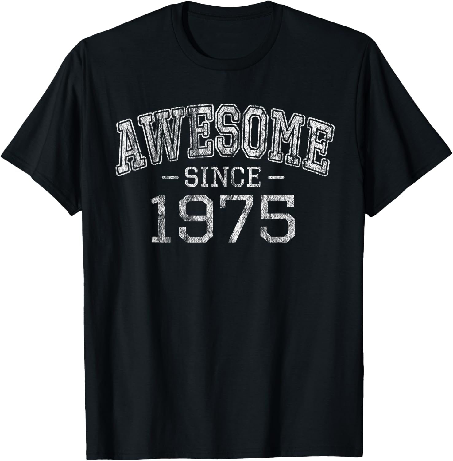 Awesome since 1975 Vintage Style Born in 1975 Birthday Gift T-Shirt - T-Shirt | Black