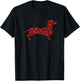Heart Dog Lover Gifts Dachshund Puppy Valentines Day T-Shirt - T-Shirt | Black
