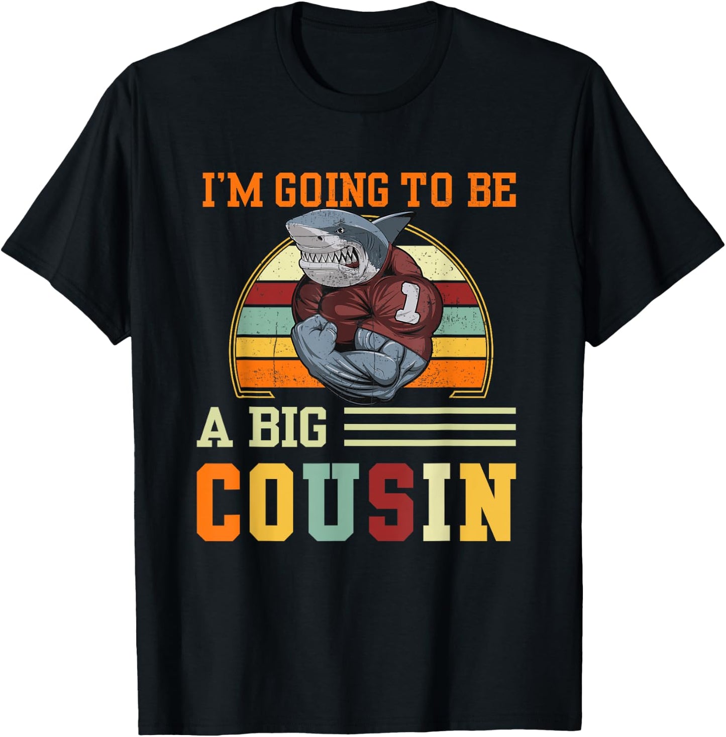 I'm Going To Be A Big Cousin Gift T-Shirt - T-Shirt | Black