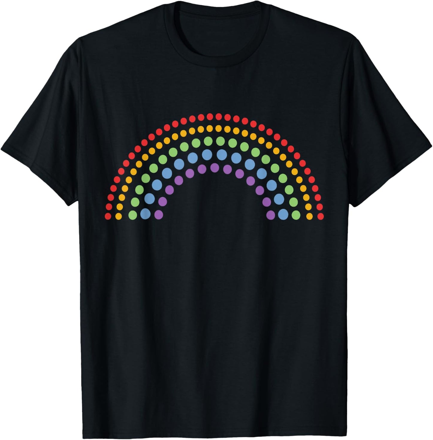 Dot Day Shirt Polka Dots Rainbow Kids Girls Boys Youths T-Shirt - T-Shirt | Black