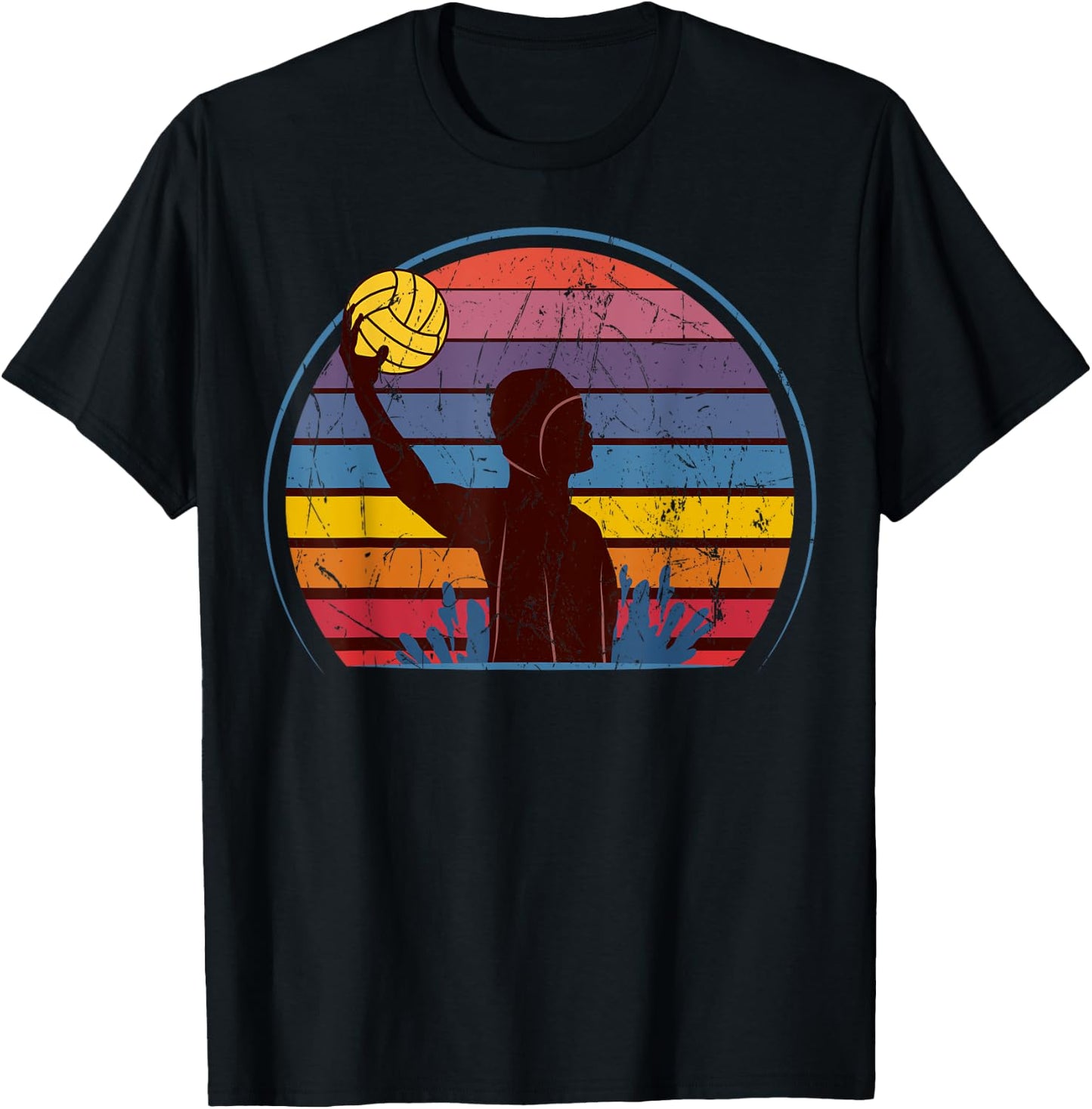 Water Polo Player Swimmer Athlete Goalkeeper Fan Team Sport T-Shirt - T-Shirt | Black