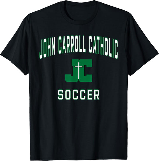 John Carroll Catholic High School Cavaliers Soccer T-Shirt - T-Shirt | Black