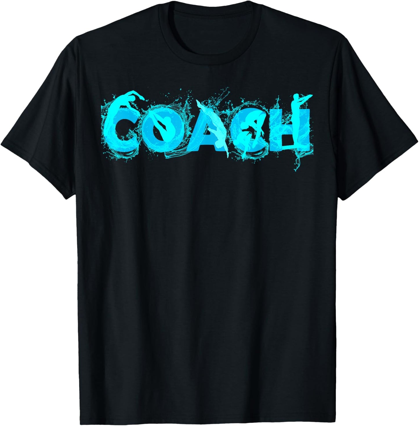Platform Diving Coach Gift Springboard Diving Trainer T-Shirt - T-Shirt | Black