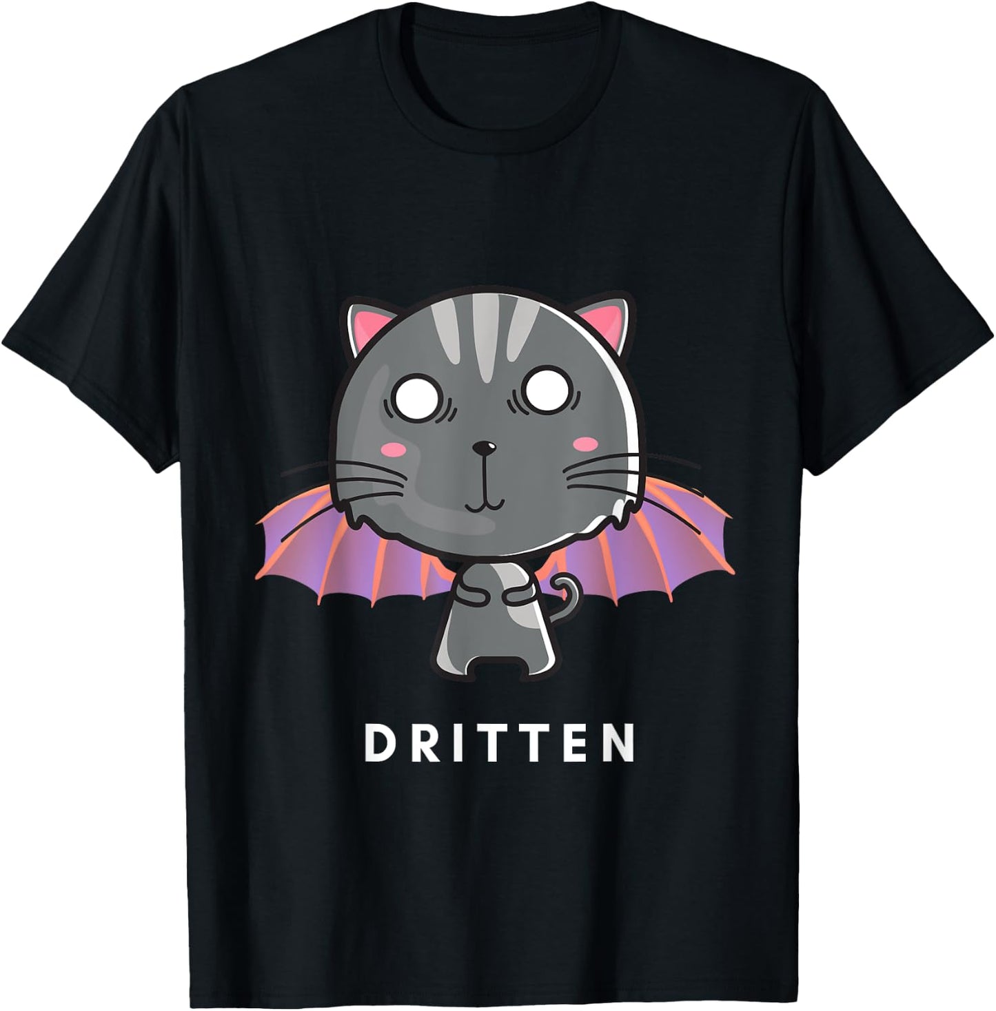 Dritten Dragon Kitten T-Shirt - T-Shirt | Black