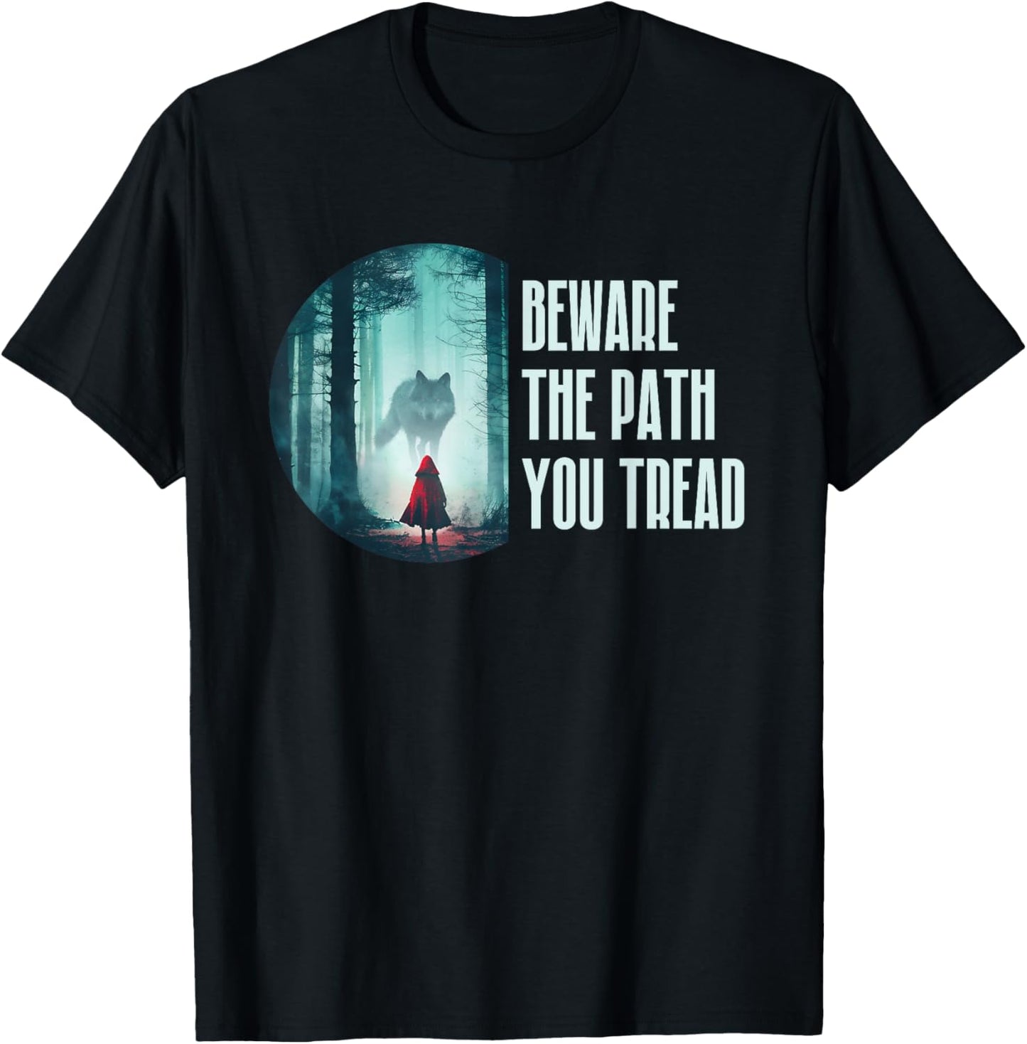 Little Red Riding Hood - Brothers Grimm Fairy Tales T-Shirt - T-Shirt | Black