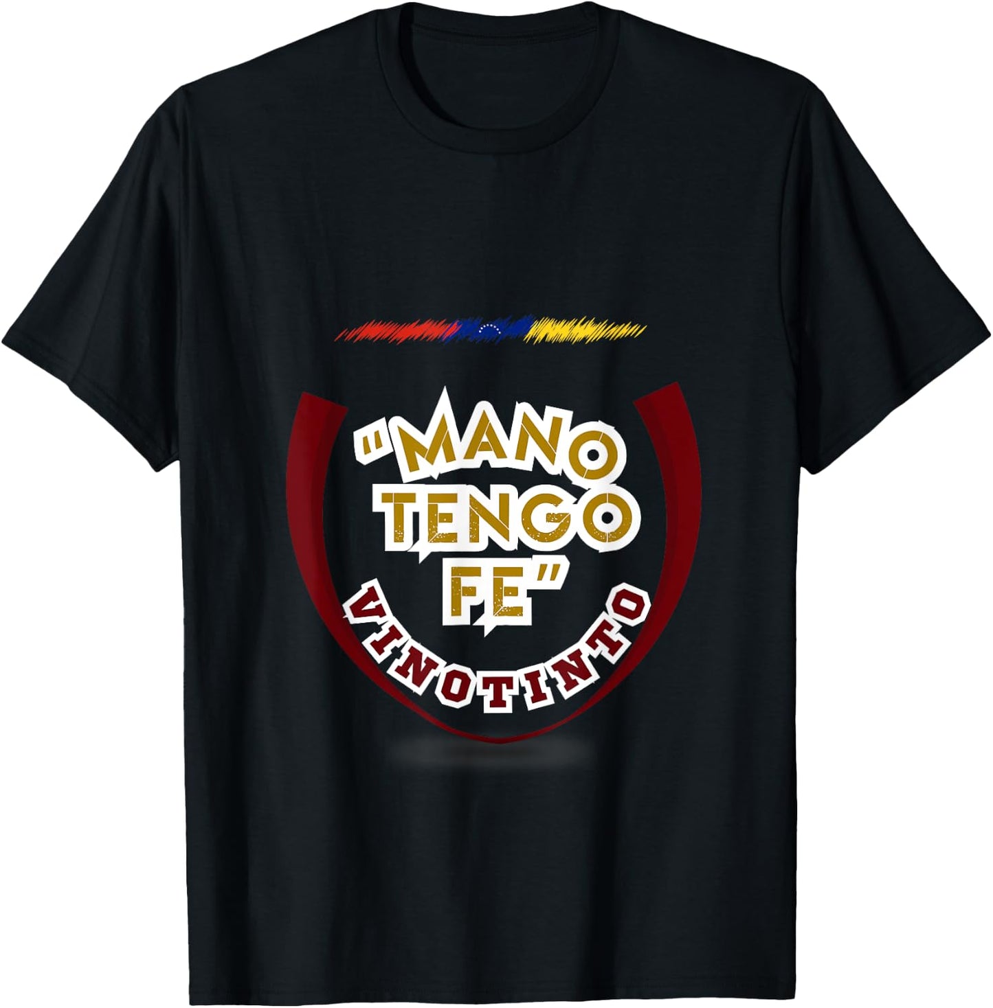 "Hand I Have Faith" I Flannel "Vinotinto" I Venezuela T-Shirt - T-Shirt | Black
