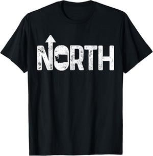 Washington Up North PNW Pacific Northwest State Map Gift T-Shirt - T-Shirt | Black