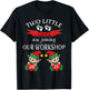 Cute 2021 Twins Christmas Pregnancy New Mom Baby Reveal Elf T-Shirt - T-Shirt | Black