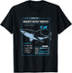 Know Your Mighty Bitey Whitey (AKA Great White Shark) T-Shirt - T-Shirt | Black
