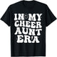 In My Cheer Aunt Era Trendy Cheerleading Sports Cheer Auntie T-Shirt - T-Shirt | Black