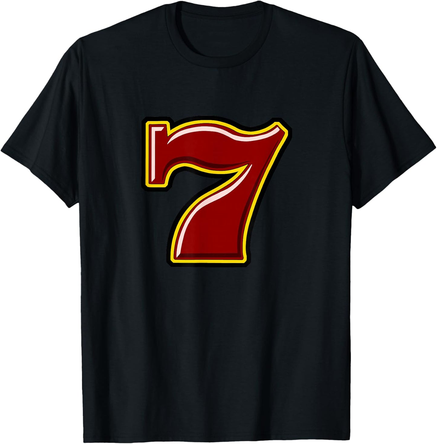 Lucky number seven T-Shirt - T-Shirt | Black