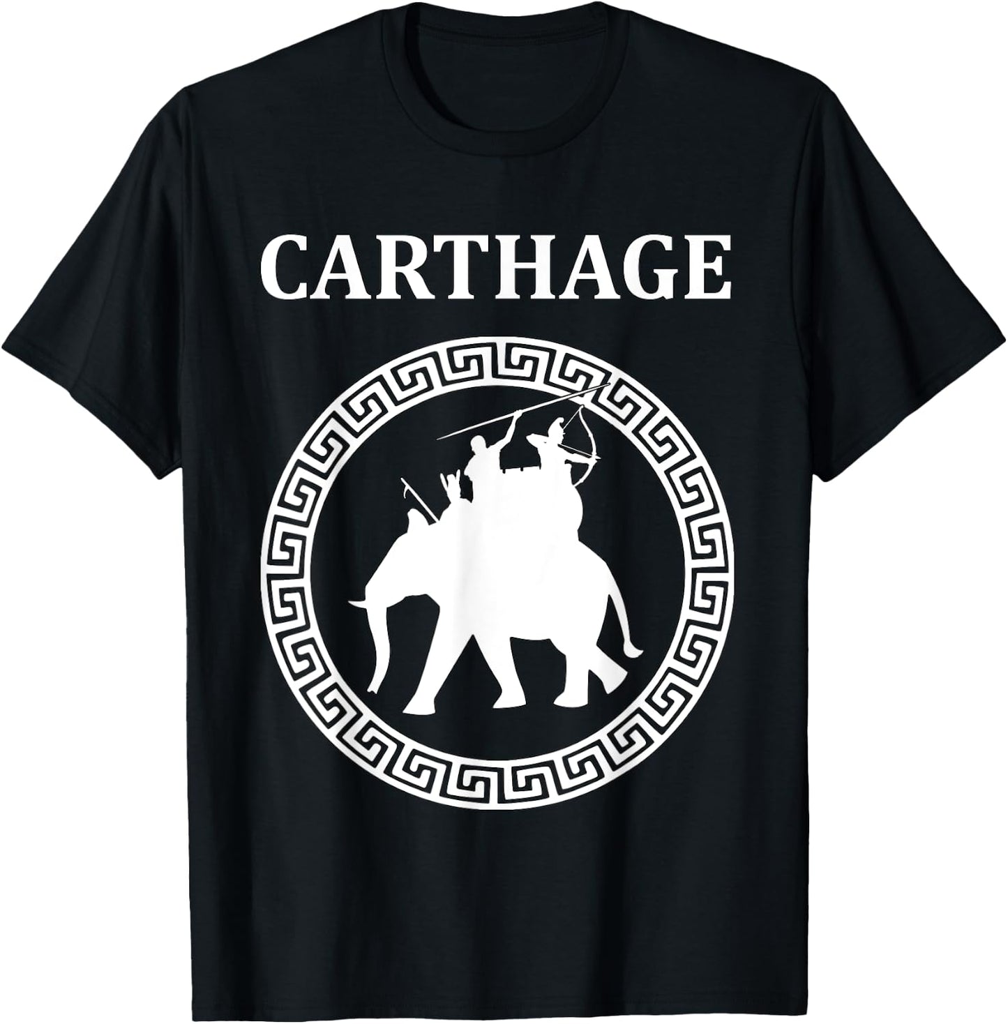 Ancient Carthage Hannibal War Elephant T-Shirt - T-Shirt | Black