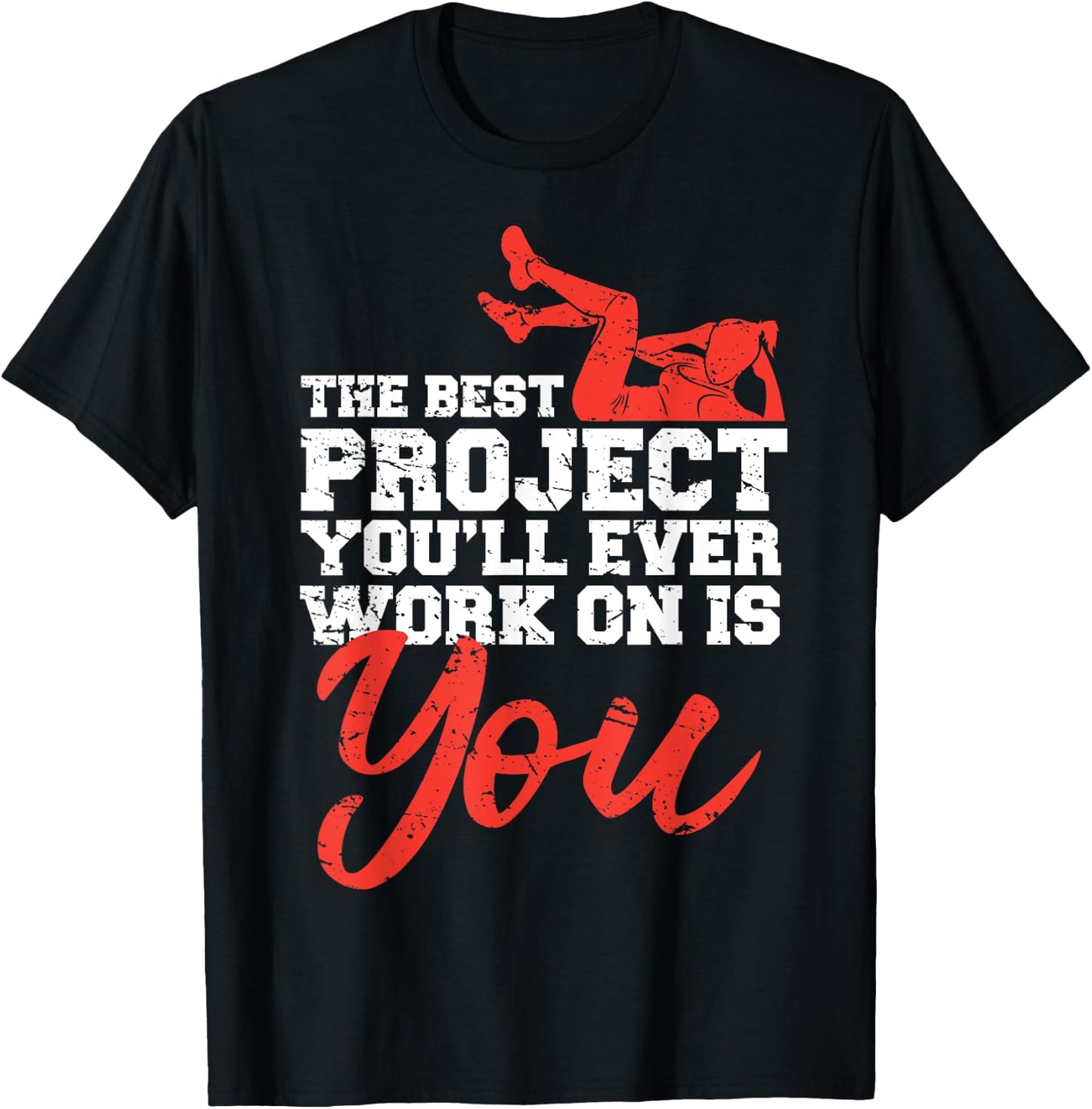 Women Gym Motivation Workout Motivational Fitness Lover Gift T-Shirt - T-Shirt | Black
