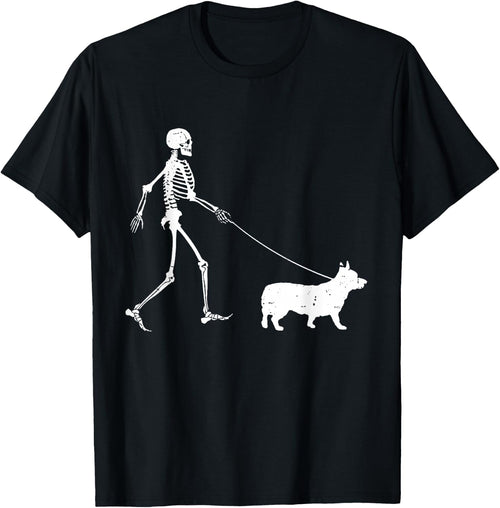 Welsh Corgi Halloween Skeleton, Funny Halloween