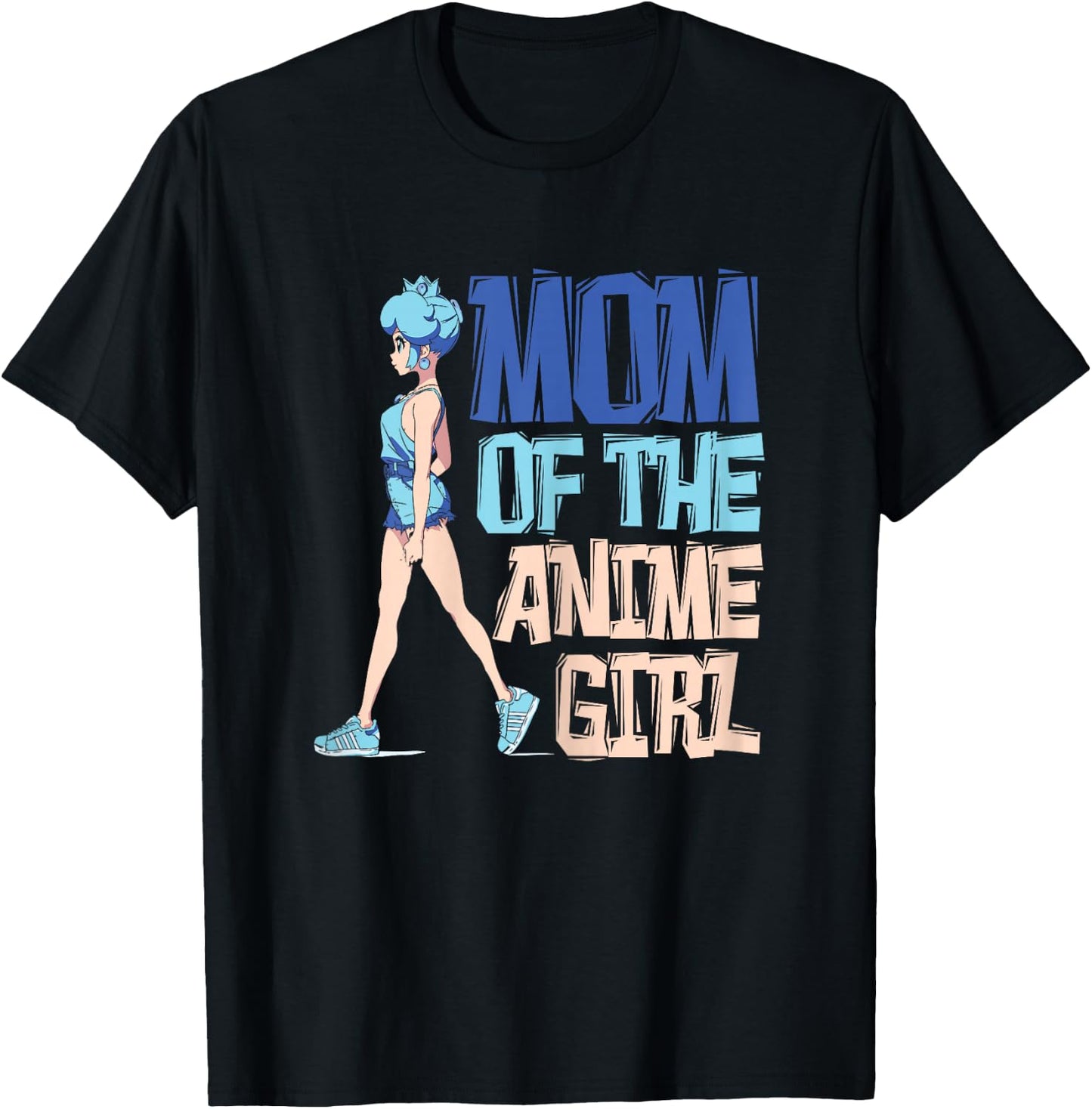 Mom of the Anime Girl - Mother Anime T-Shirt - T-Shirt | Black