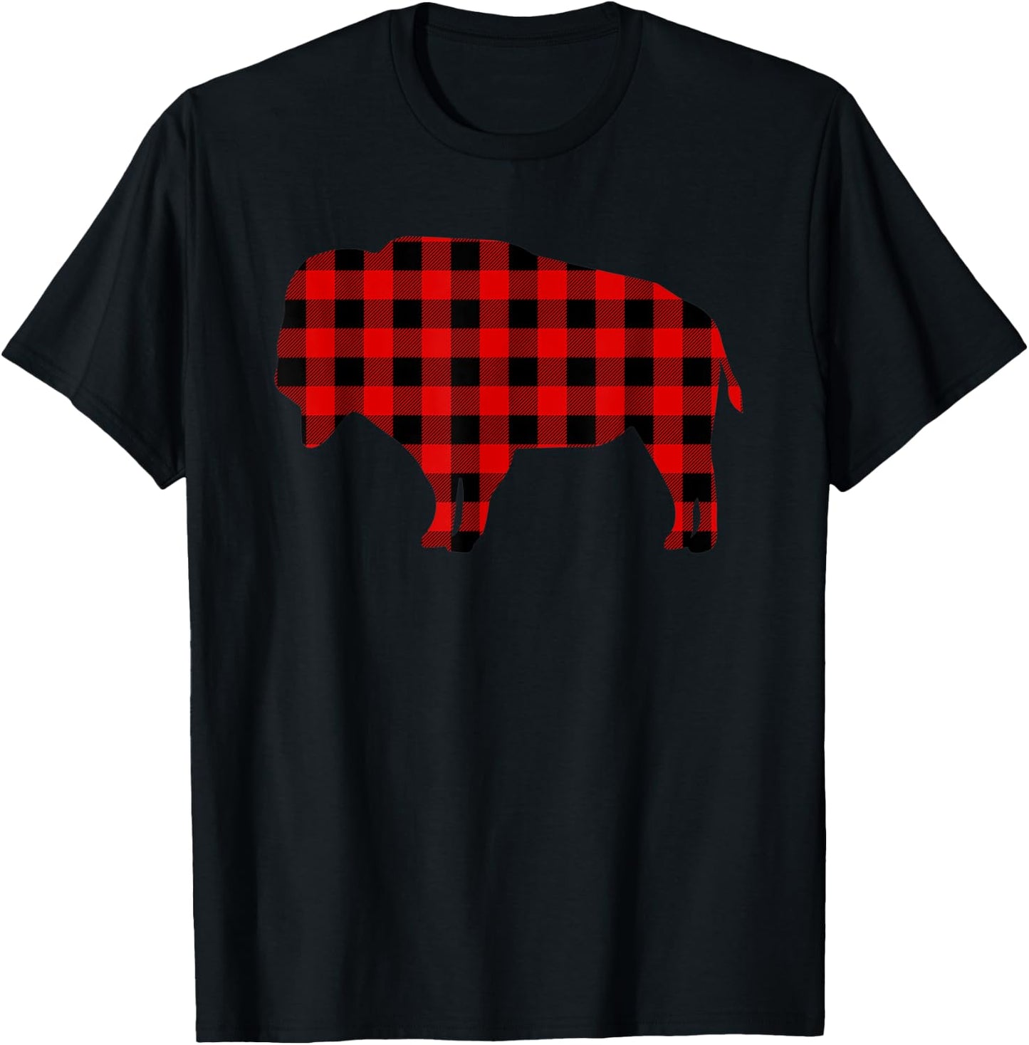 Buffalo Red Buffalo Plaid Tamaraw Matching Family PJ Gift T-Shirt - T-Shirt | Black