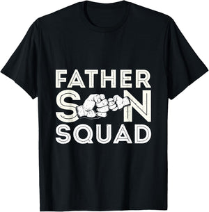 Father Son Squad Father's Day Matching Dad Sons Father Son T-Shirt - T-Shirt | Black