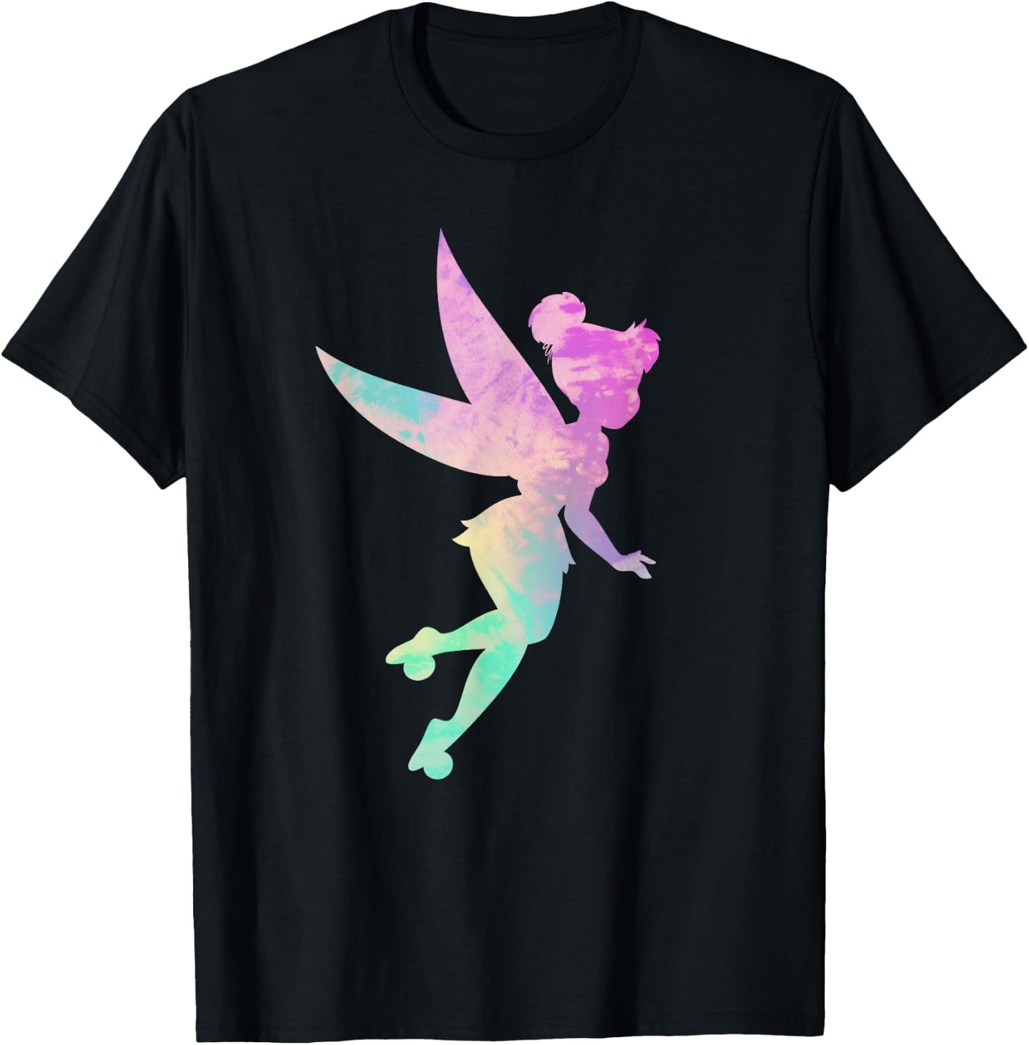 Disney Peter Pan Tinker Bell Tie Dye 90s T-Shirt - T-Shirt | Black