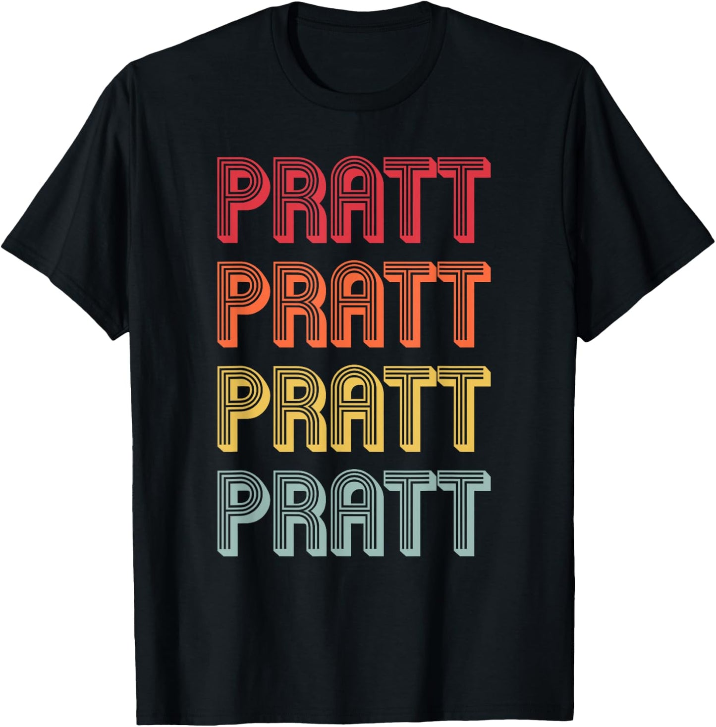 PRATT Gift Surname Funny Retro Vintage 80s Birthday Reunion T-Shirt - T-Shirt | Black