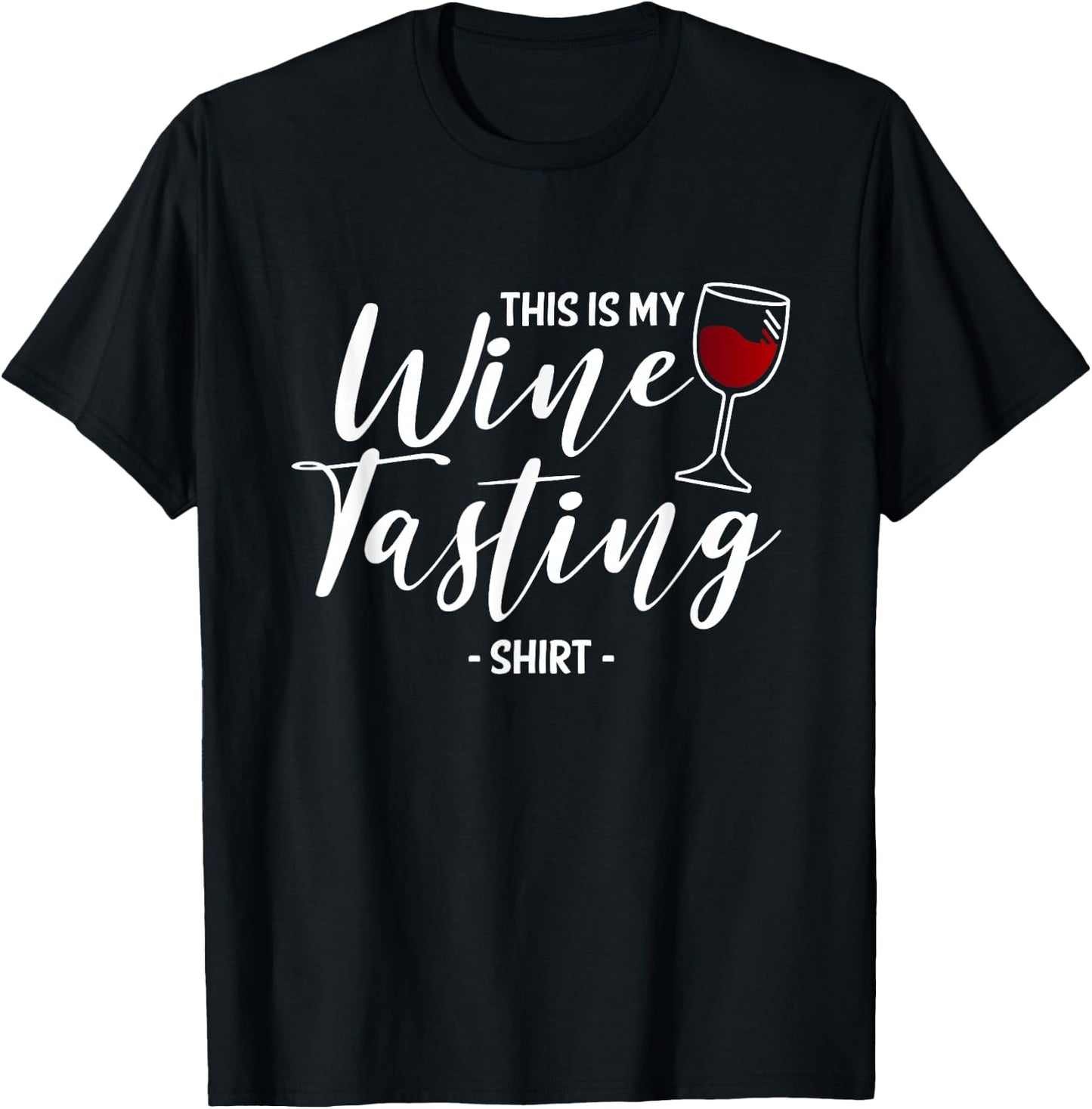 This is My Wine Tasting Wining Cork Red Vino Drinking T-Shirt - T-Shirt | Black