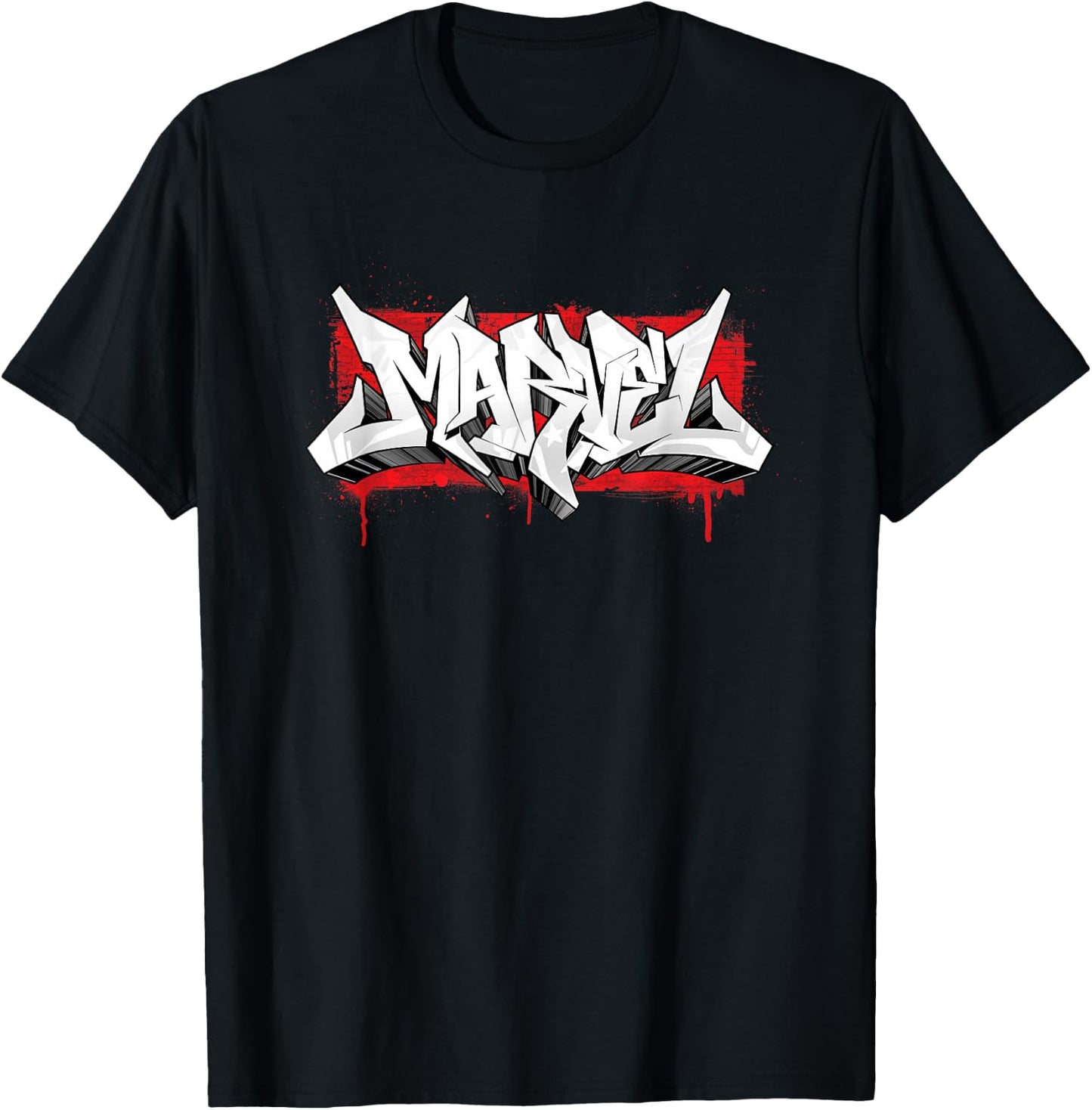 Marvel Graffiti Brick Logo T-Shirt - T-Shirt | Black