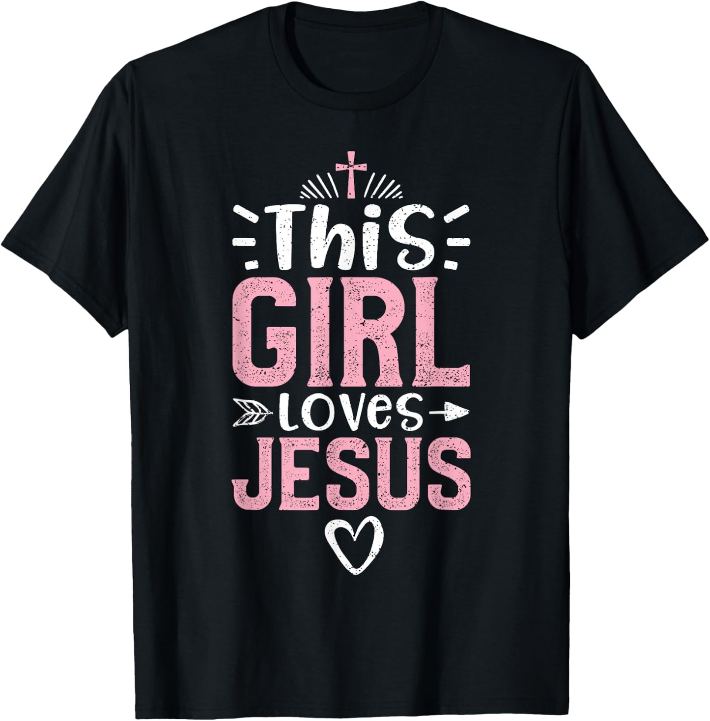 This Girl Loves Jesus - Church T-Shirt - T-Shirt | Black