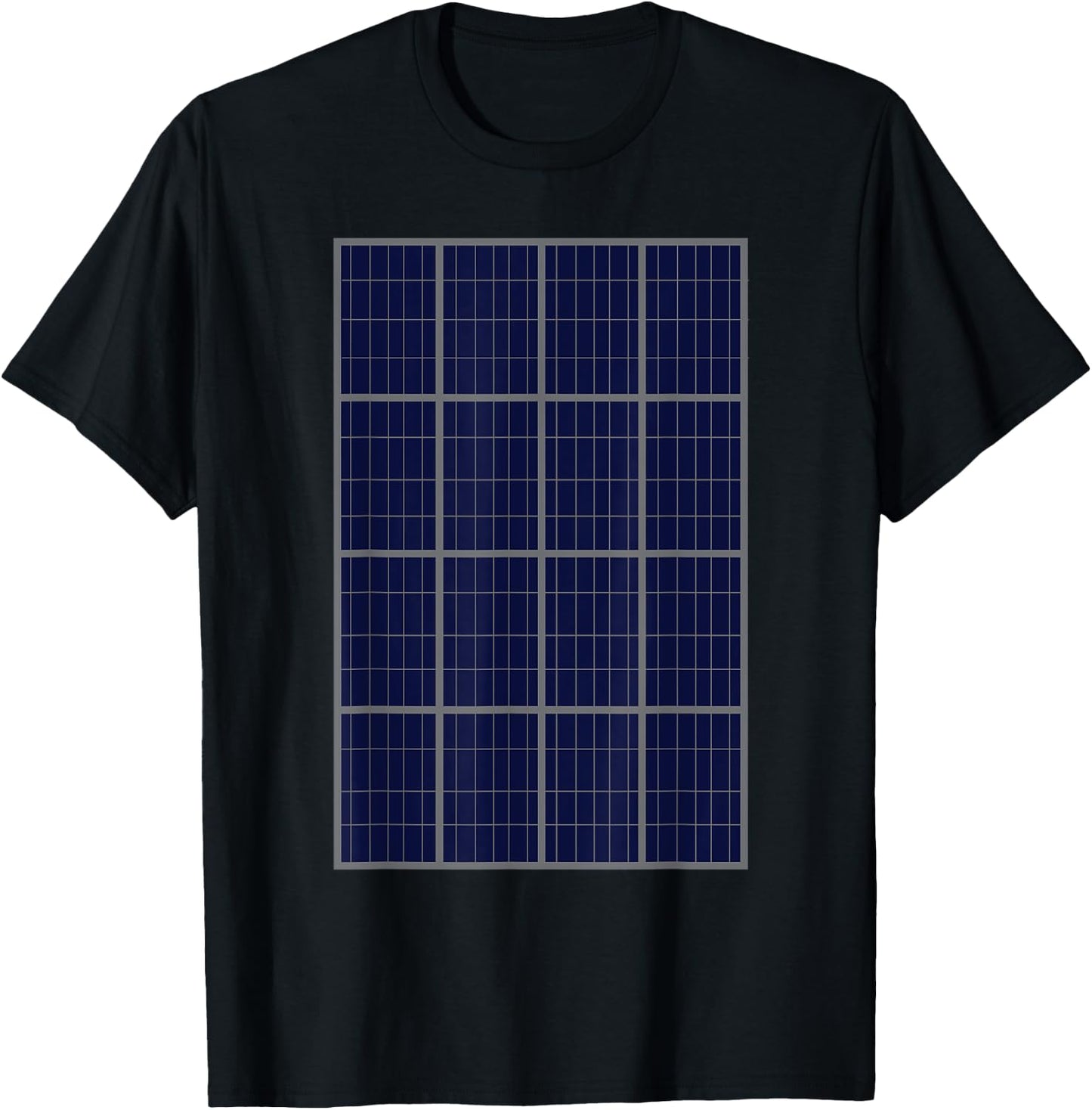 Funny Solar Energy Power Panel Renewable Environmental Gift T-Shirt - T-Shirt | Black
