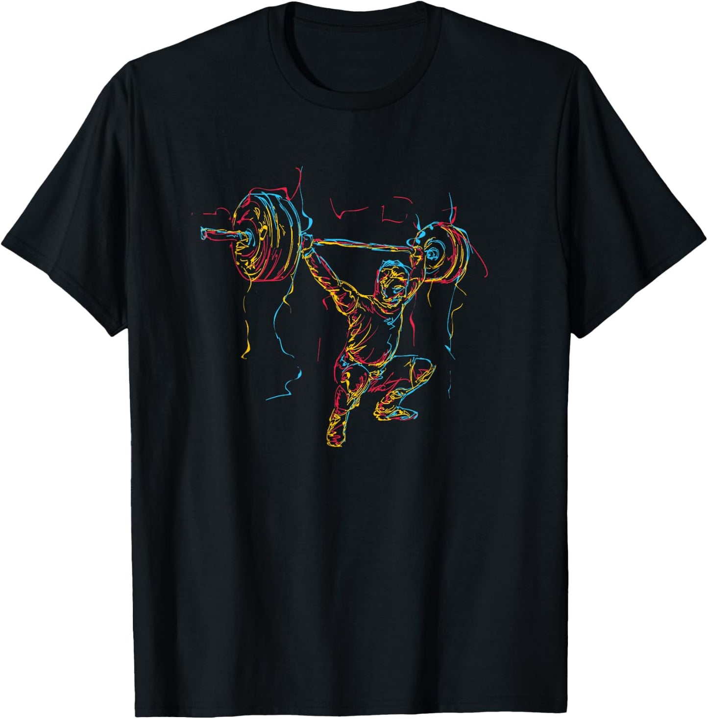 Weightlifting Barbell Gift - Weightlifter T-Shirt - T-Shirt | Black