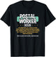 Postal Worker Funny Definition T-Shirt - T-Shirt | Black