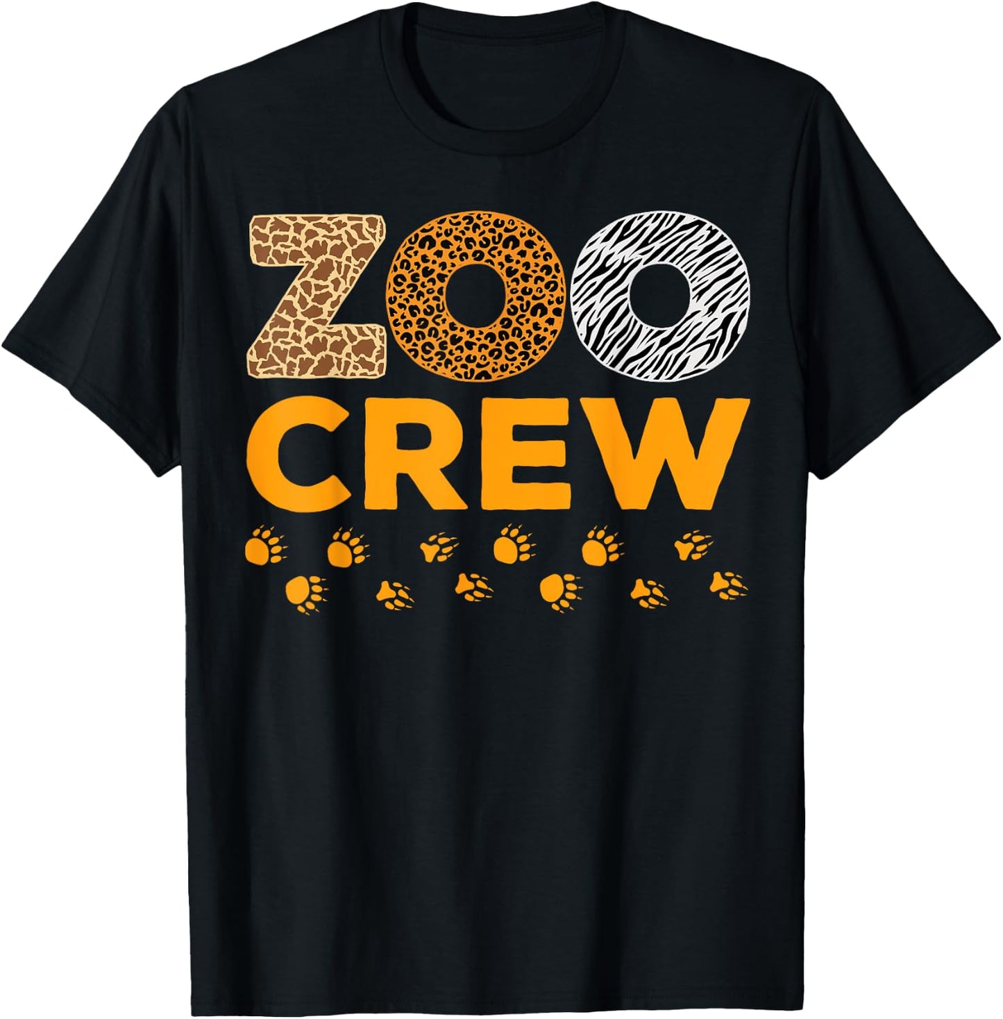 Zoo Crew Zookeeper Costume Safari Wildlife Animal Lover T-Shirt - T-Shirt | Black