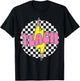 Checkered Teach Pencil Lightning Bolt Back To School T-Shirt - T-Shirt | Black