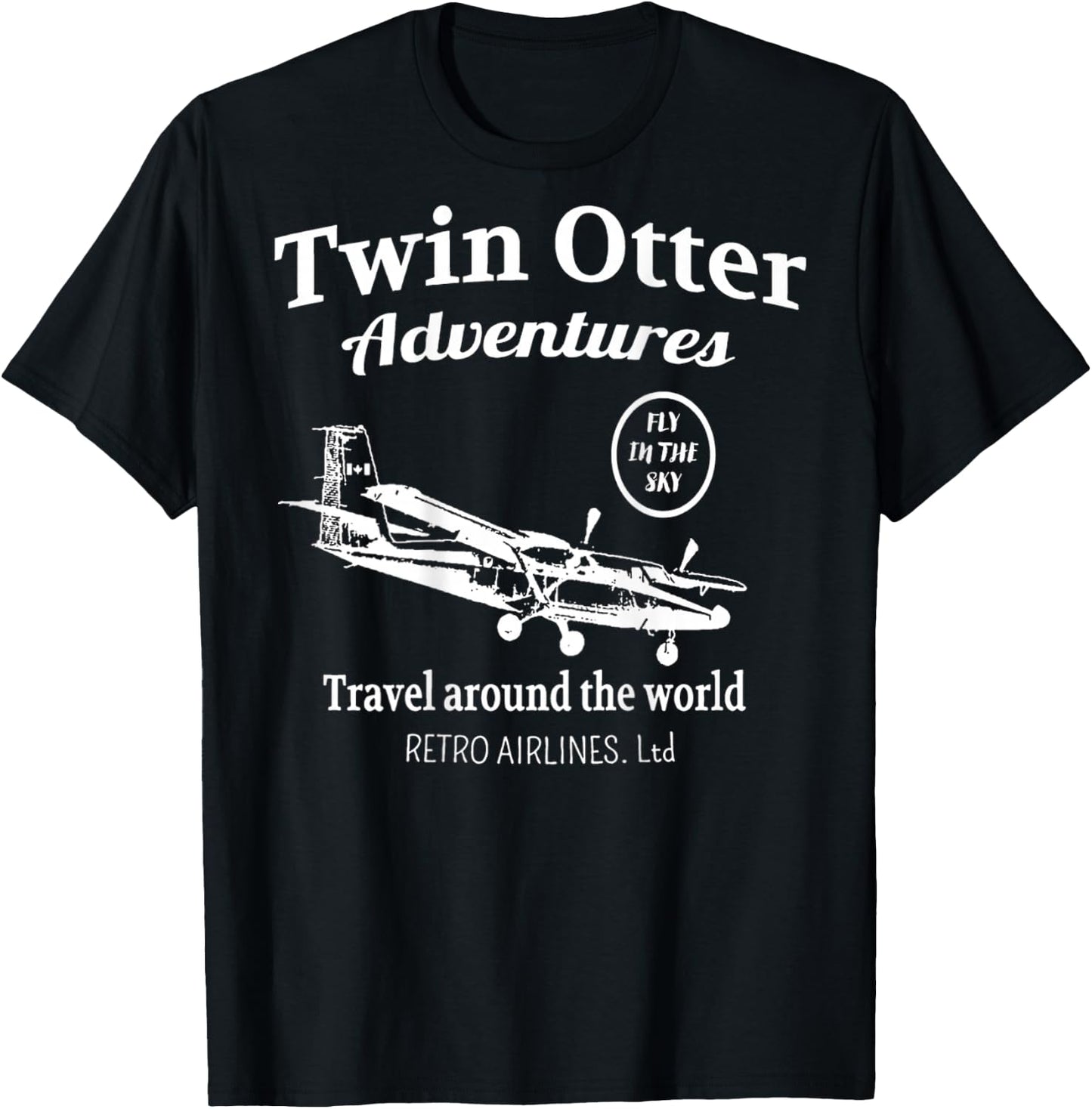 Twin Otter Adventures T-Shirt - T-Shirt | Black
