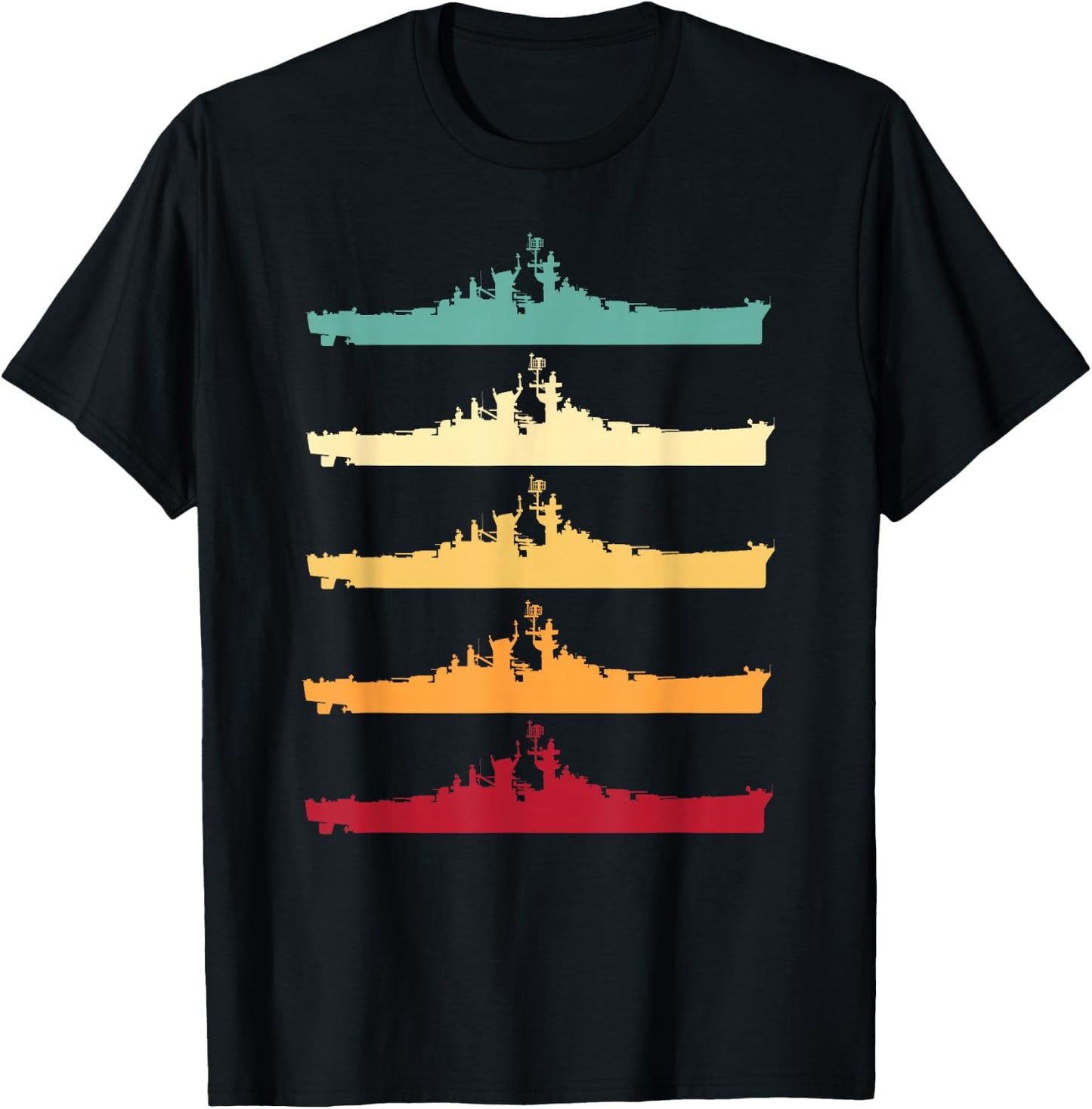 Vintage USS Alaska CB-1 Battleship T-Shirt - T-Shirt | Black
