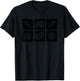 Car Mechanic Engine Symbols Auto Parts T-Shirt - T-Shirt | Black