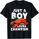 Just A Boy Who Loves Crawfish T-Shirt - T-Shirt | Black
