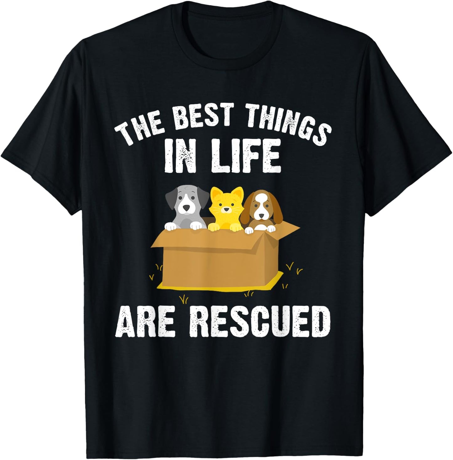 Cool Animal Rescue Art Women Animal Rescuer Lover T-Shirt - T-Shirt | Black