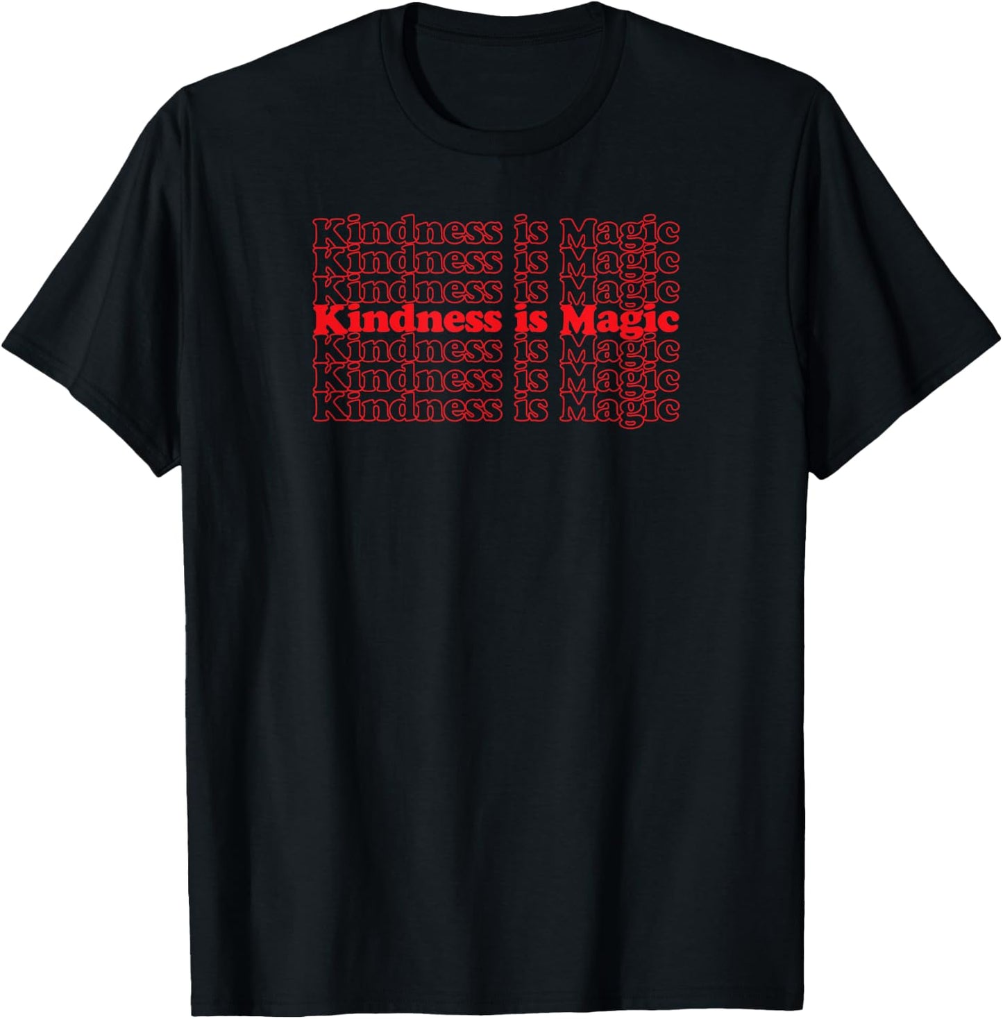 Kindness is Magic Cool Vintage Inspired T-Shirt - T-Shirt | Black