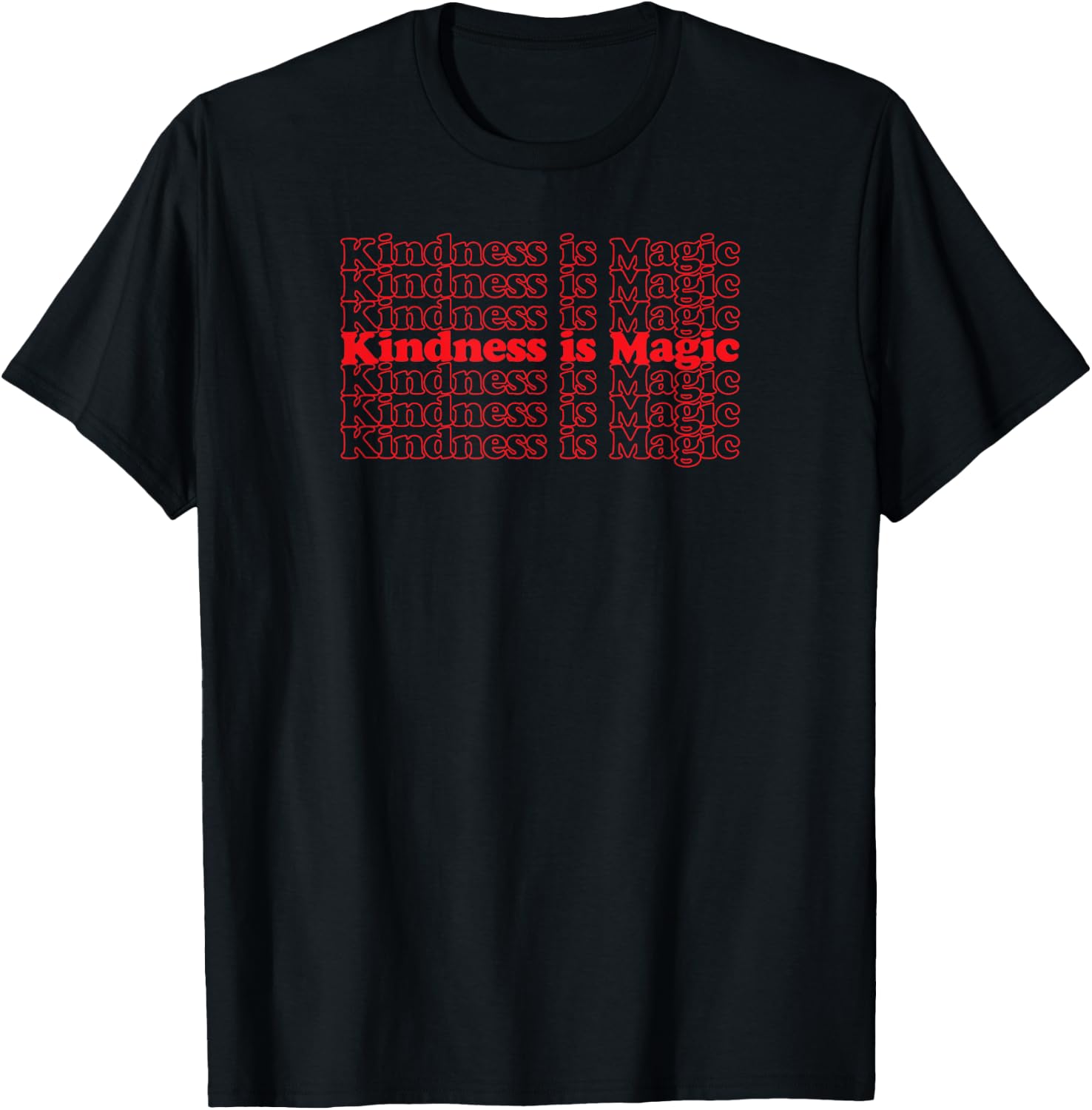 Kindness is Magic Cool Vintage Inspired T-Shirt - T-Shirt | Black