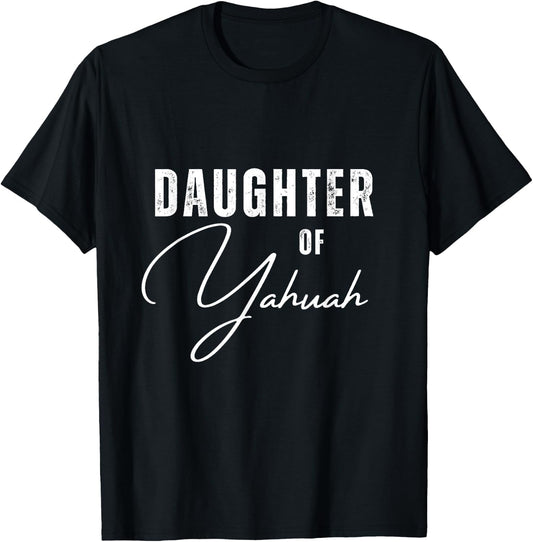 Daughter of Yahuah Jewish T-Shirt - T-Shirt | Black