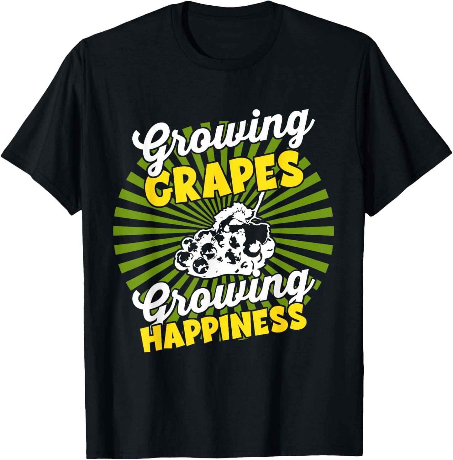 Growing Crop - Agricultural Farmer Harvest Grape T-Shirt - T-Shirt | Black