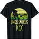 Unclesaurus Trex Funny Fathers Day Dinosaur Dino Uncle Men T-Shirt - T-Shirt | Black