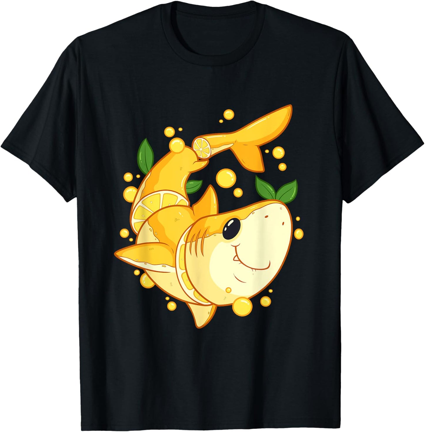 Funny Chopped Lemon Shark Word Game Shark Gift T-Shirt - T-Shirt | Black